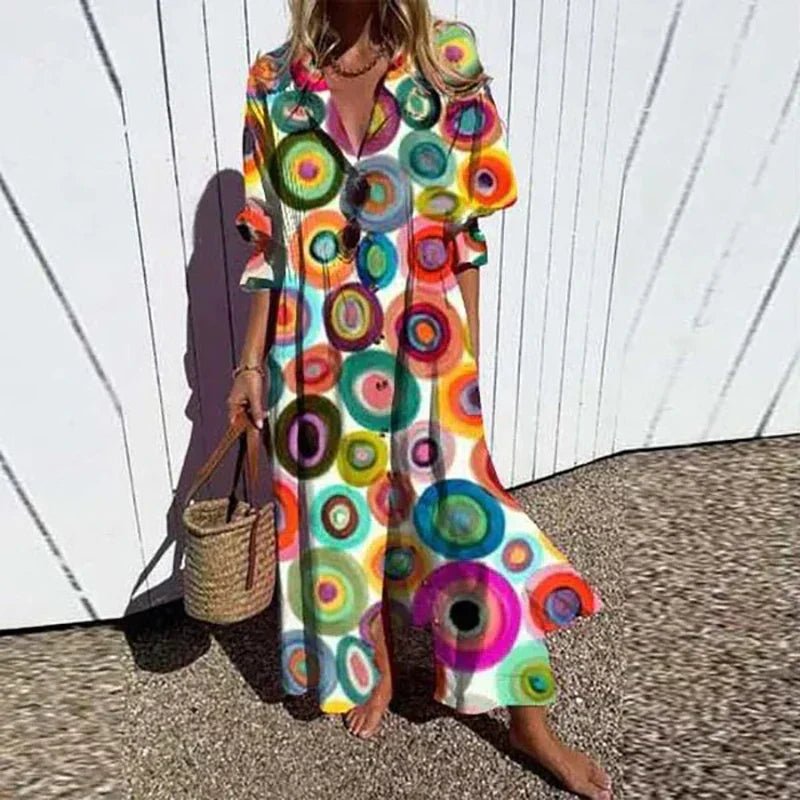 Fleuria | Effortless Elegance In Every Step Boho Inspired Summer Dress - Nalani - Fashion Clothing and Decor