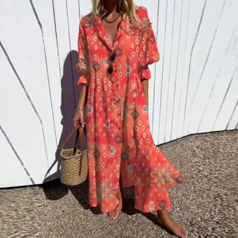 Fleuria | Effortless Elegance In Every Step Boho Inspired Summer Dress - Nalani - Fashion Clothing and Decor