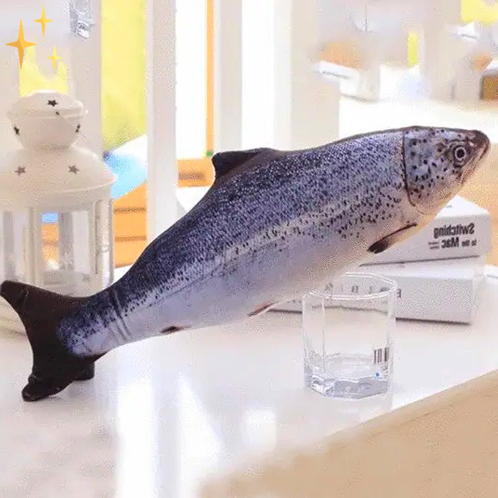 Flopping Fish Cat Toy – 4 Pack Interactive Moving Fish Cat Toys with Motion Sensor, USB Rechargeable - Nalani - Fashion Clothing and Decor