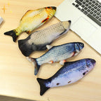Flopping Fish Cat Toy – 4 Pack Interactive Moving Fish Cat Toys with Motion Sensor, USB Rechargeable - Nalani - Fashion Clothing and Decor