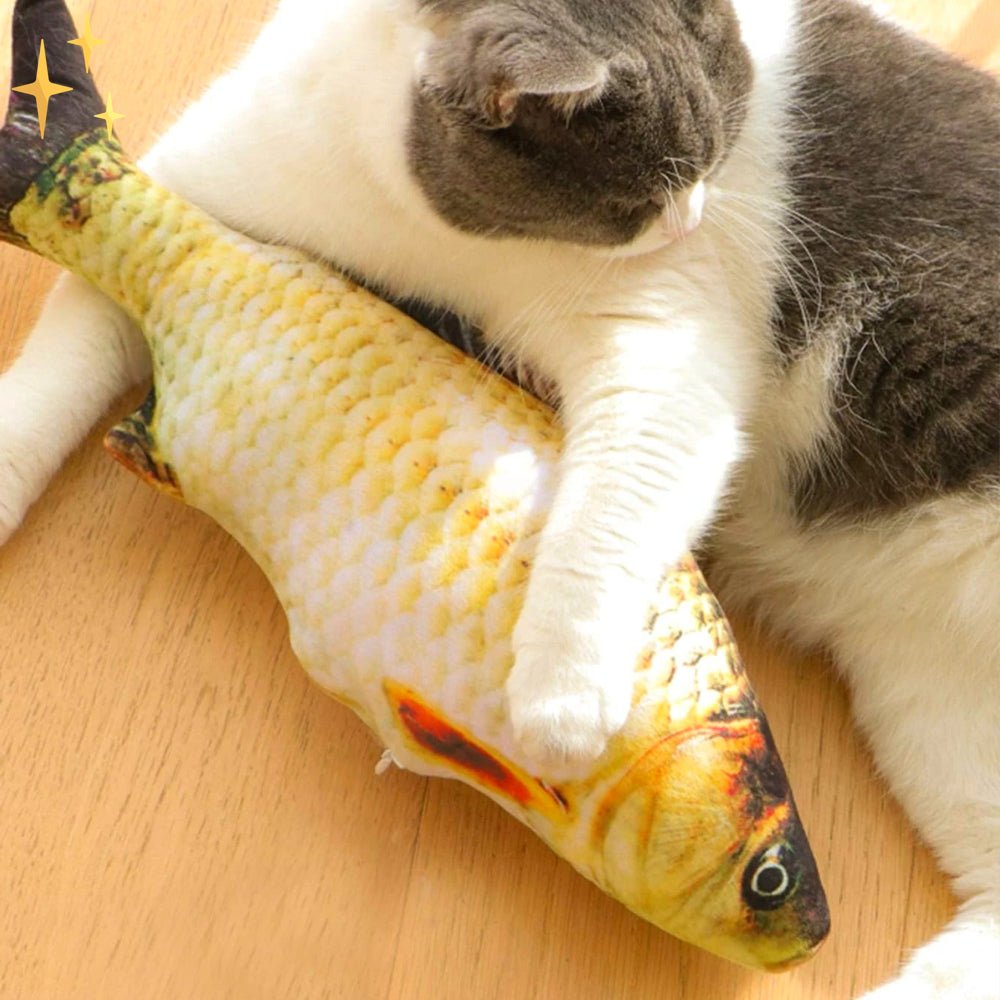 Flopping Fish Cat Toy – 4 Pack Interactive Moving Fish Cat Toys with Motion Sensor, USB Rechargeable - Nalani - Fashion Clothing and Decor