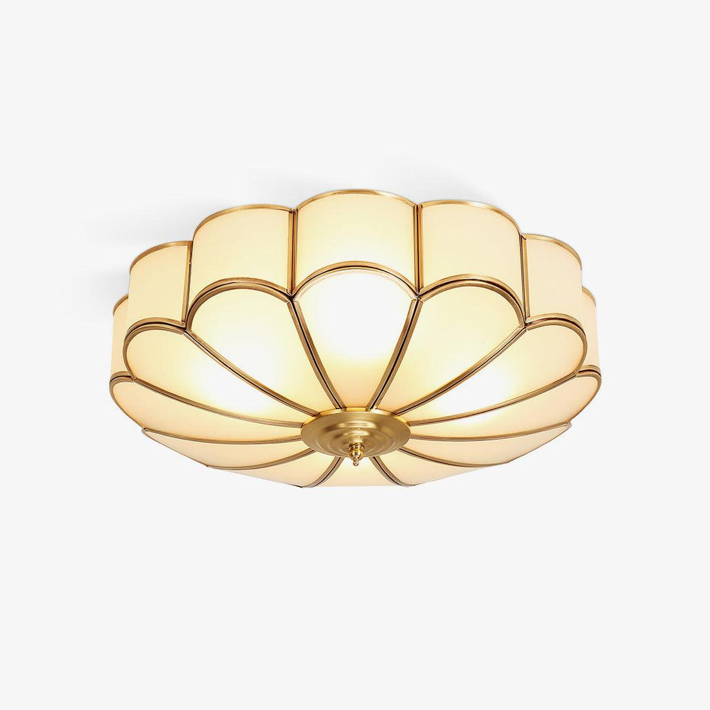 Flower Shape Glass Recessed Ceiling Light With Frosted Glow - Nalani - UK Fashion Clothing and Decor