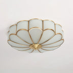 Flower Shape Glass Recessed Ceiling Light With Frosted Glow - Nalani - UK Fashion Clothing and Decor
