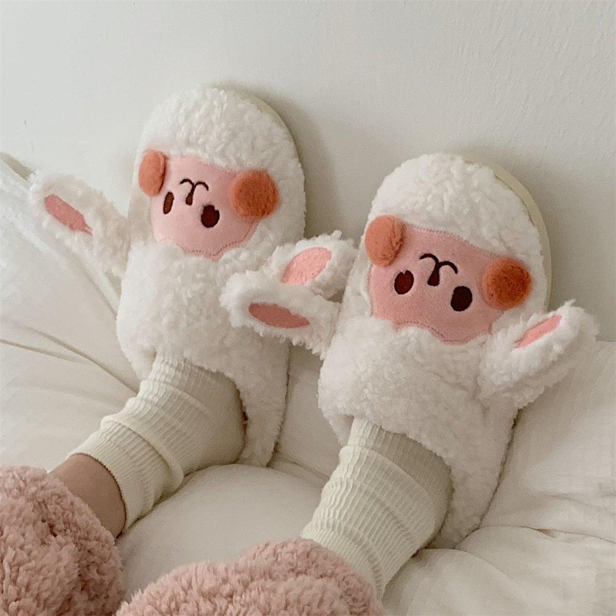 Fluffy Animal Slippers For Home All Ages Non Slip Sole - Nalani - UK Fashion Clothing and Decor