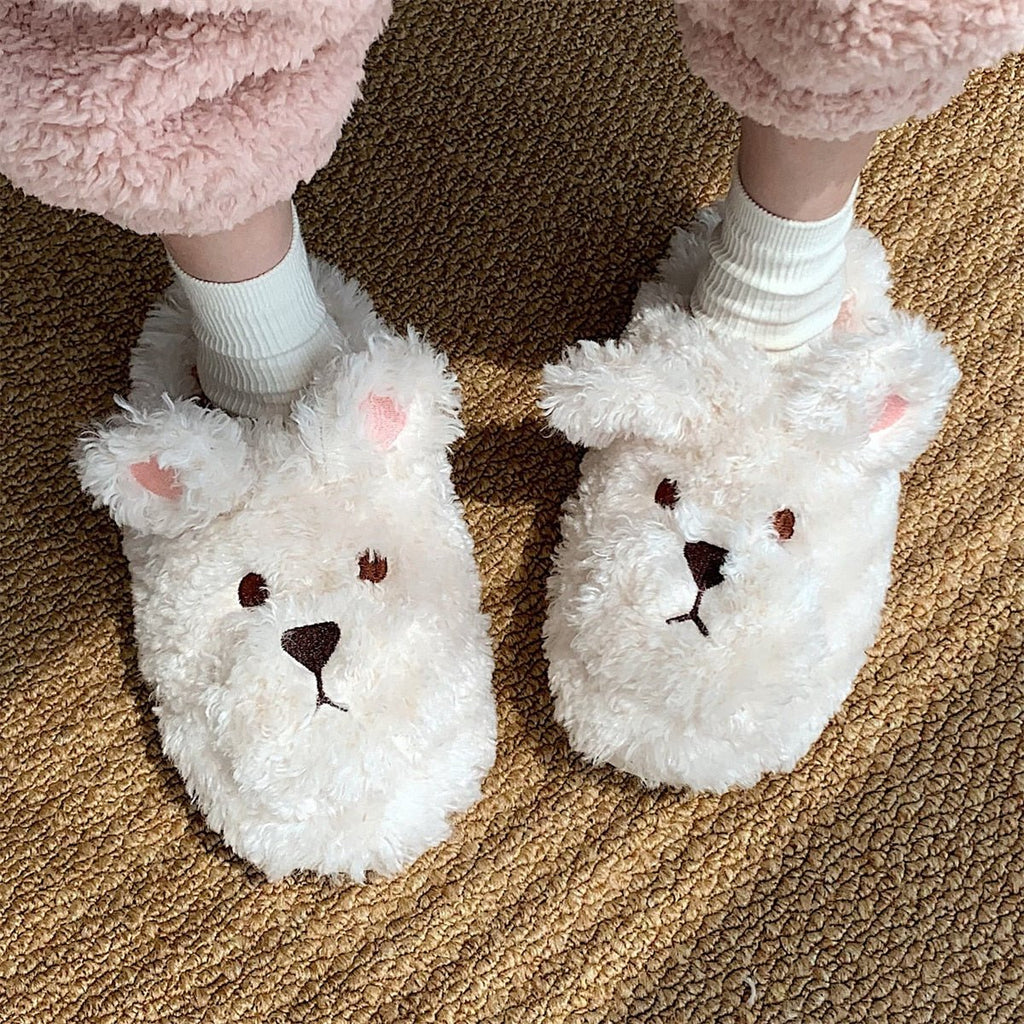 Fluffy Animal Slippers For Home All Ages Non Slip Sole - Nalani - UK Fashion Clothing and Decor