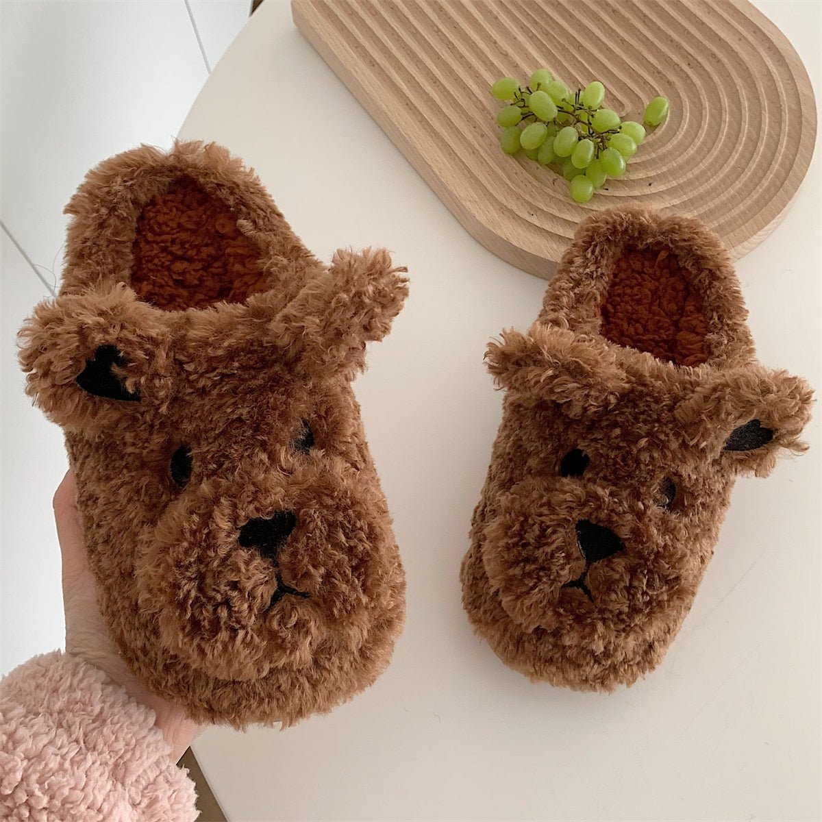 Fluffy Animal Slippers For Home All Ages Non Slip Sole - Nalani - UK Fashion Clothing and Decor