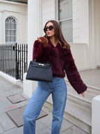 Fluffy Fur Coat With Long Loose Sleeves For Autumn Winter - Nalani - UK Fashion Clothing and Decor