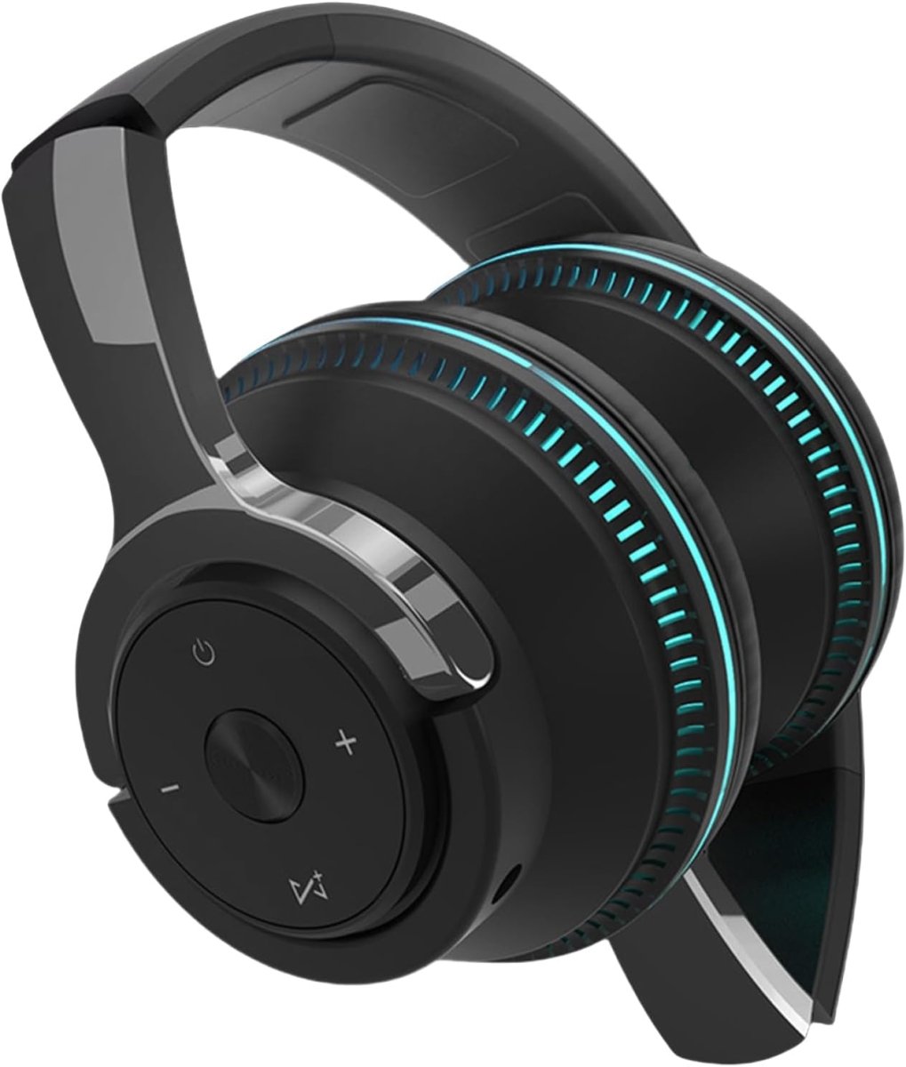 Foldable Wireless Headphones with RGB Lights – Bluetooth Over-Ear Headphones, LED Light-Up, 24h Battery, TF & AUX – Sonvix - Nalani - Fashion Clothing and Decor