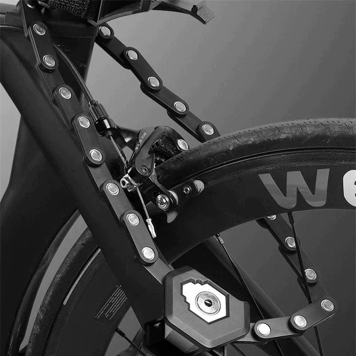 Folding Bike Lock – Compact Bicycle Lock with Chain-Link Design, 30.7 in, Protective Coating, for Bike & E-Bike - Nalani - Fashion Clothing and Decor