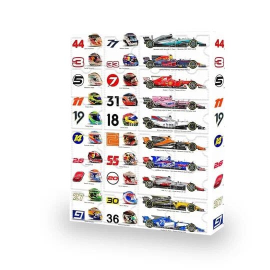 Formula 1 Advent Calendar 2025 Edition Gift With Exclusive Ornaments - Nalani - Fashion Clothing and Decor