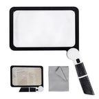 Full-Sided Handheld Magnifier – 5X Magnification, LED Illuminated Magnifier with 3 Modes, Ideal for Reading Books and for Seniors - Nalani - Fashion Clothing and Decor