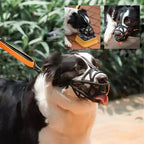 Gentle Dog Muzzle for Safe Everyday Situations - Soft Breathable Mesh Anti-Biting & Chewing Muzzle with Adjustable Straps for Panting & Drinking - Nalani - Fashion Clothing and Decor