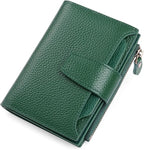 Genuine Leather RFID Wallet - Compact Bifold with Coin Pocket - Nalani - Fashion Clothing and Decor