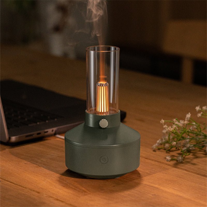 GlowMist | Aromatherapy Essential Oil Diffuser with LED Night Light - Ultrasonic Cool Mist Room Humidifier with Auto Shut-Off & Mood Lamp - Nalani - Fashion Clothing and Decor