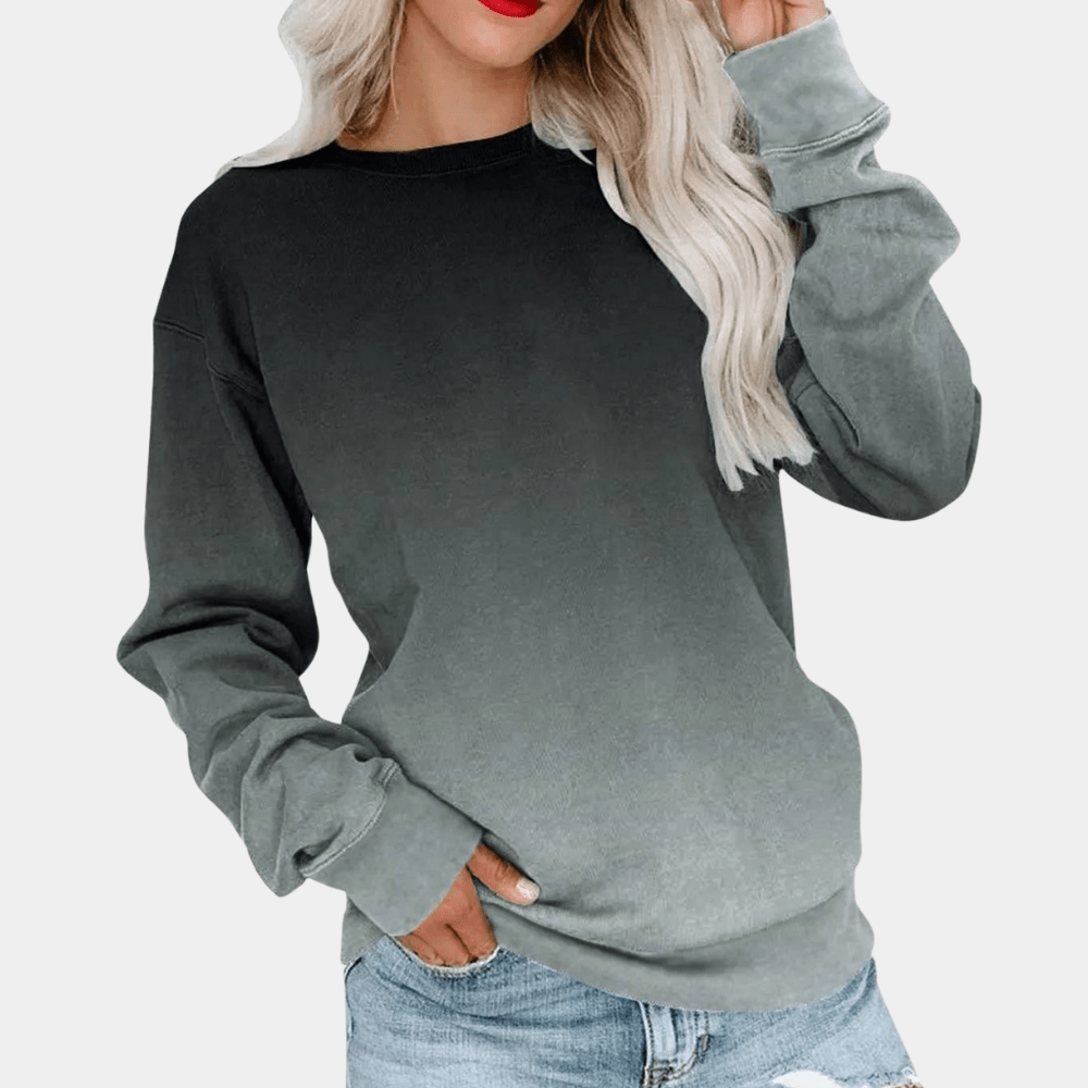 Gradient Pattern Women's Sweatshirt - Stylish, Lightweight, All - Season Breathable Design - Nalani - UK Fashion Clothing and Decor