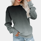 Gradient Pattern Women's Sweatshirt - Stylish, Lightweight, All - Season Breathable Design - Nalani - UK Fashion Clothing and Decor