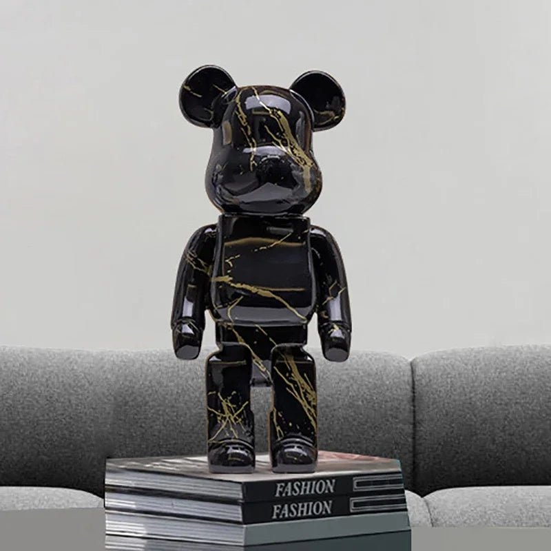 Graffiti Bear Figurine 10 Inch Abstract Animal Home Decor Storage Jar - Nalani - Fashion Clothing and Decor