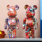 Graffiti Bear Figurine 10 Inch Abstract Animal Home Decor Storage Jar - Nalani - Fashion Clothing and Decor