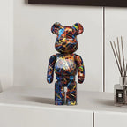 Graffiti Bear Figurine 10 Inch Abstract Animal Home Decor Storage Jar - Nalani - Fashion Clothing and Decor