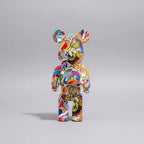 Graffiti Bear Figurine 10 Inch Abstract Animal Home Decor Storage Jar - Nalani - Fashion Clothing and Decor