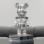 Graffiti Bear Figurine 10 Inch Abstract Animal Home Decor Storage Jar - Nalani - Fashion Clothing and Decor