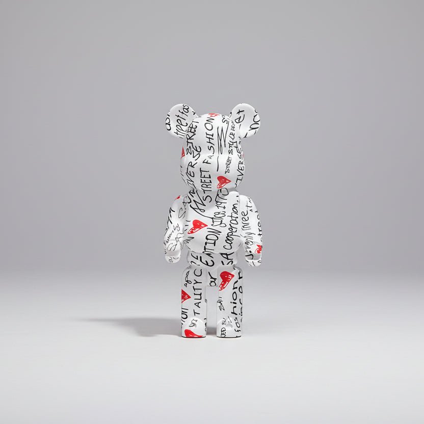 Graffiti Bear Figurine 10 Inch Abstract Animal Home Decor Storage Jar - Nalani - Fashion Clothing and Decor