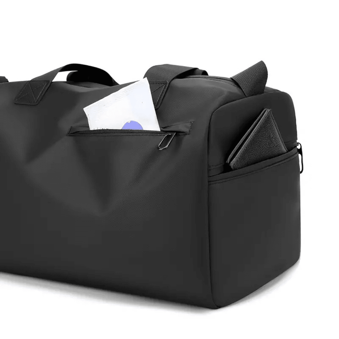 Gym Bag with Shoe Compartment – Water-Resistant Sports Duffel Bag with Wet Pocket, Unisex, 15 x 9 x 9 in, 4 Colors - Nalani - Fashion Clothing and Decor