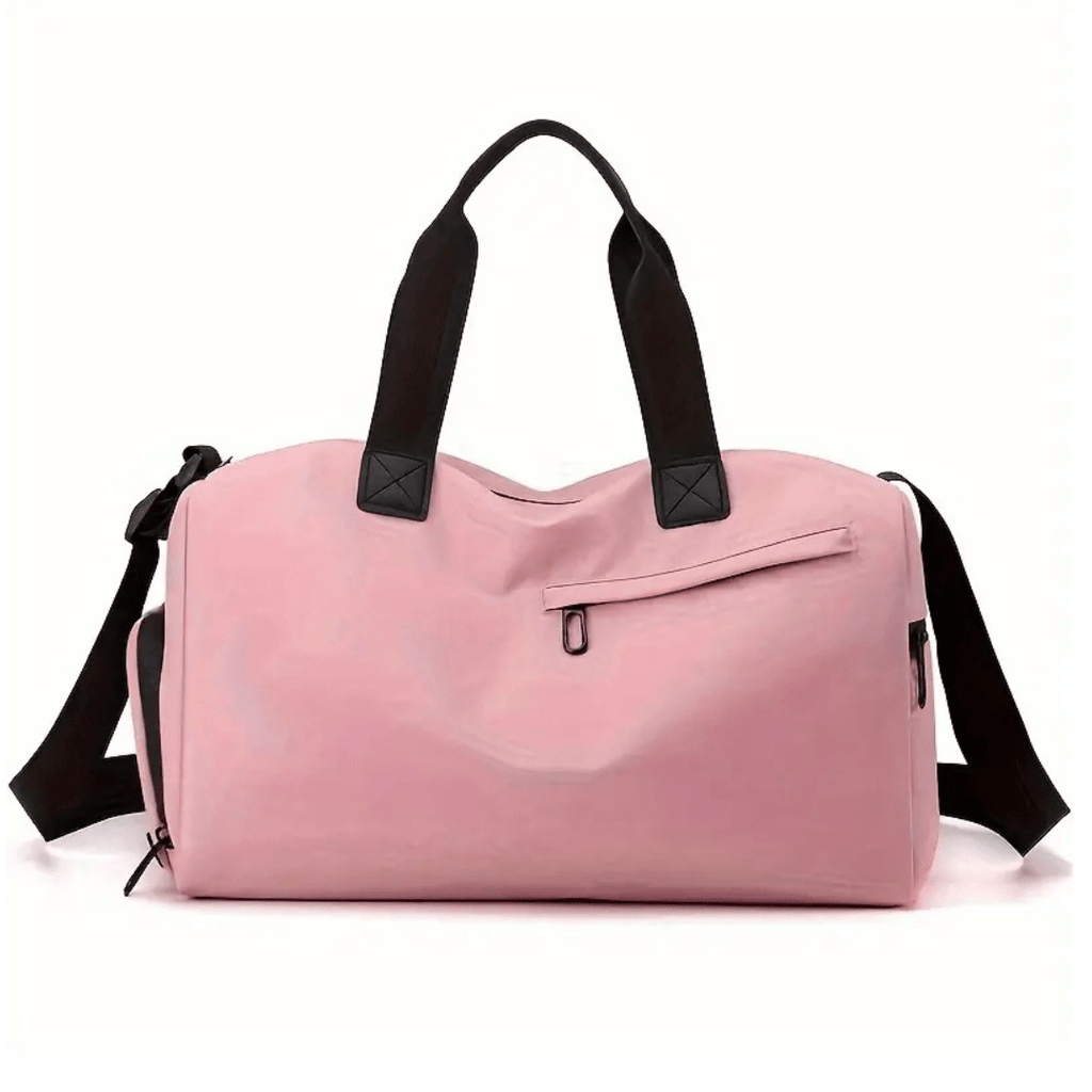 Gym Bag with Shoe Compartment – Water-Resistant Sports Duffel Bag with Wet Pocket, Unisex, 15 x 9 x 9 in, 4 Colors - Nalani - Fashion Clothing and Decor