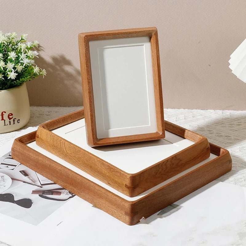 Handcrafted Wood Photo Frame Walnut And Sandalwood Finish - Nalani - UK Fashion Clothing and Decor