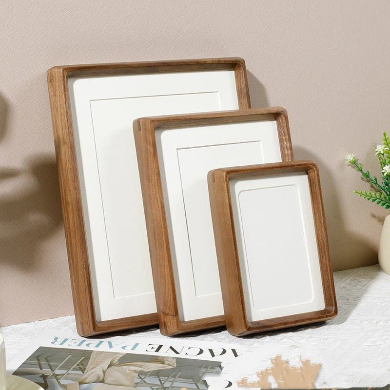 Handcrafted Wood Photo Frame Walnut And Sandalwood Finish - Nalani - UK Fashion Clothing and Decor