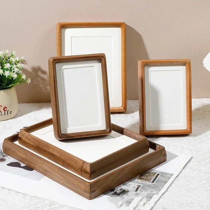 Handcrafted Wood Photo Frame Walnut And Sandalwood Finish - Nalani - UK Fashion Clothing and Decor