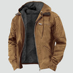 Hermosa | Men's Transitional Jacket with Hood and Warm Fleece Lining - Nalani - Fashion Clothing and Decor