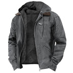Hermosa | Men's Transitional Jacket with Hood and Warm Fleece Lining - Nalani - Fashion Clothing and Decor