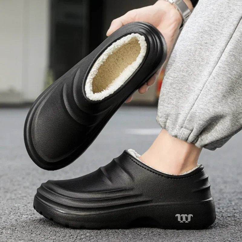 Hermosa | Waterproof Insulated Winter Clogs for Men & Women - Fleece-Lined Warm Garden Mule Slippers with Non-Slip Anti-Skid Sole - Nalani - Fashion Clothing and Decor
