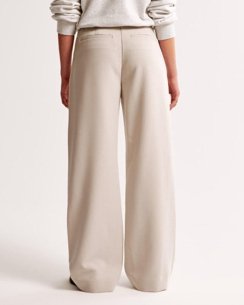 High Waist Pleated Leg Trousers With Tailored Fit For Women - Nalani - UK Fashion Clothing and Decor
