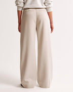 High Waist Pleated Leg Trousers With Tailored Fit For Women - Nalani - UK Fashion Clothing and Decor