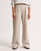 High Waist Pleated Leg Trousers With Tailored Fit For Women - Nalani - UK Fashion Clothing and Decor
