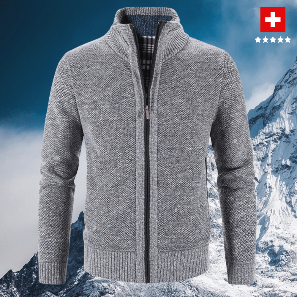 Hommes | Men's Warm and Stylish Winter Sweater - Soft Ribbed Cable-Knit Long-Sleeve Crewneck Pullover Jumper for Fall & Cold Weather - Nalani - Fashion Clothing and Decor