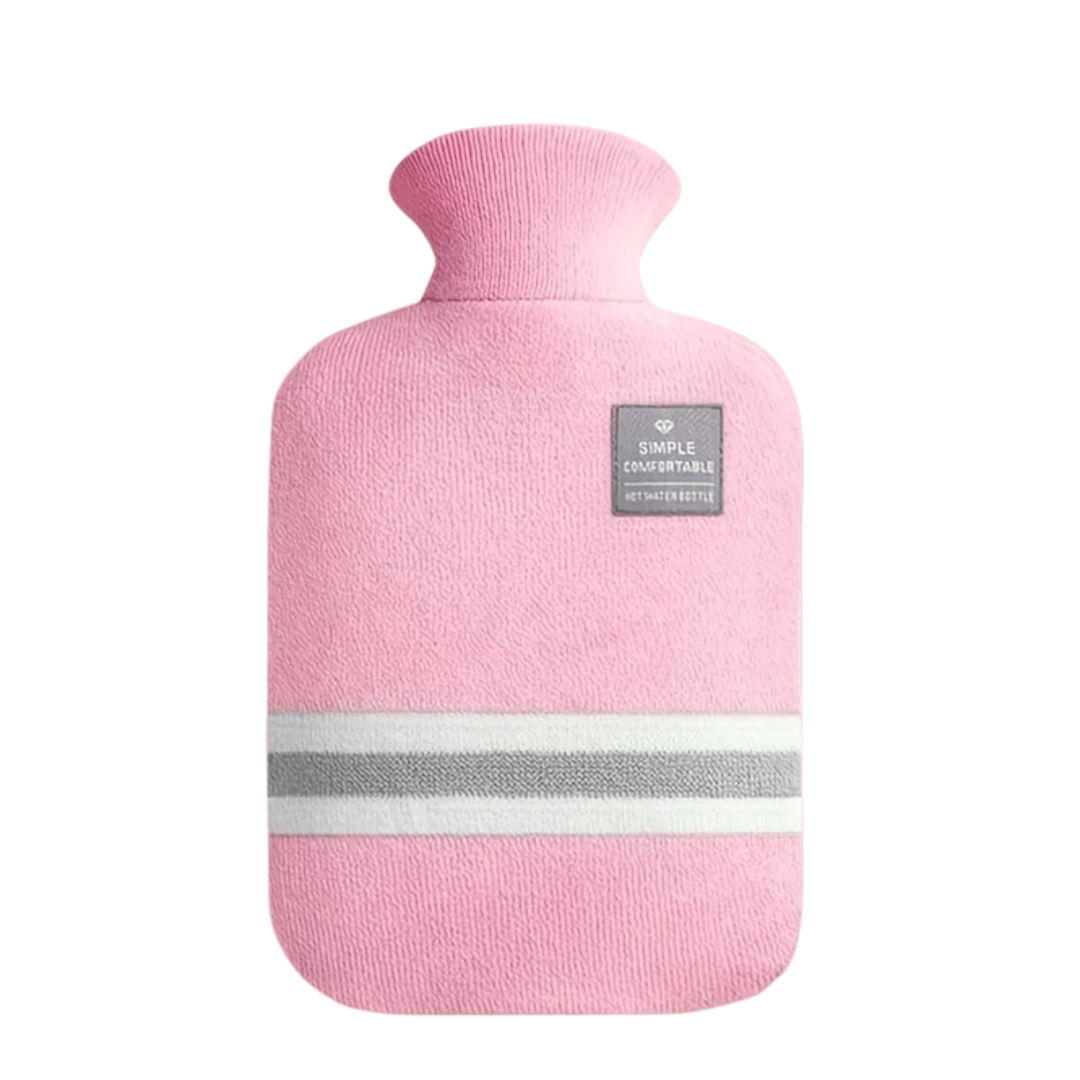 Hot Water Bottle with Knit Cover, 34 oz – Soft Warmth for Cold Winter Nights, 5 Colors - Nalani - Fashion Clothing and Decor