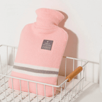 Hot Water Bottle with Knit Cover, 34 oz – Soft Warmth for Cold Winter Nights, 5 Colors - Nalani - Fashion Clothing and Decor