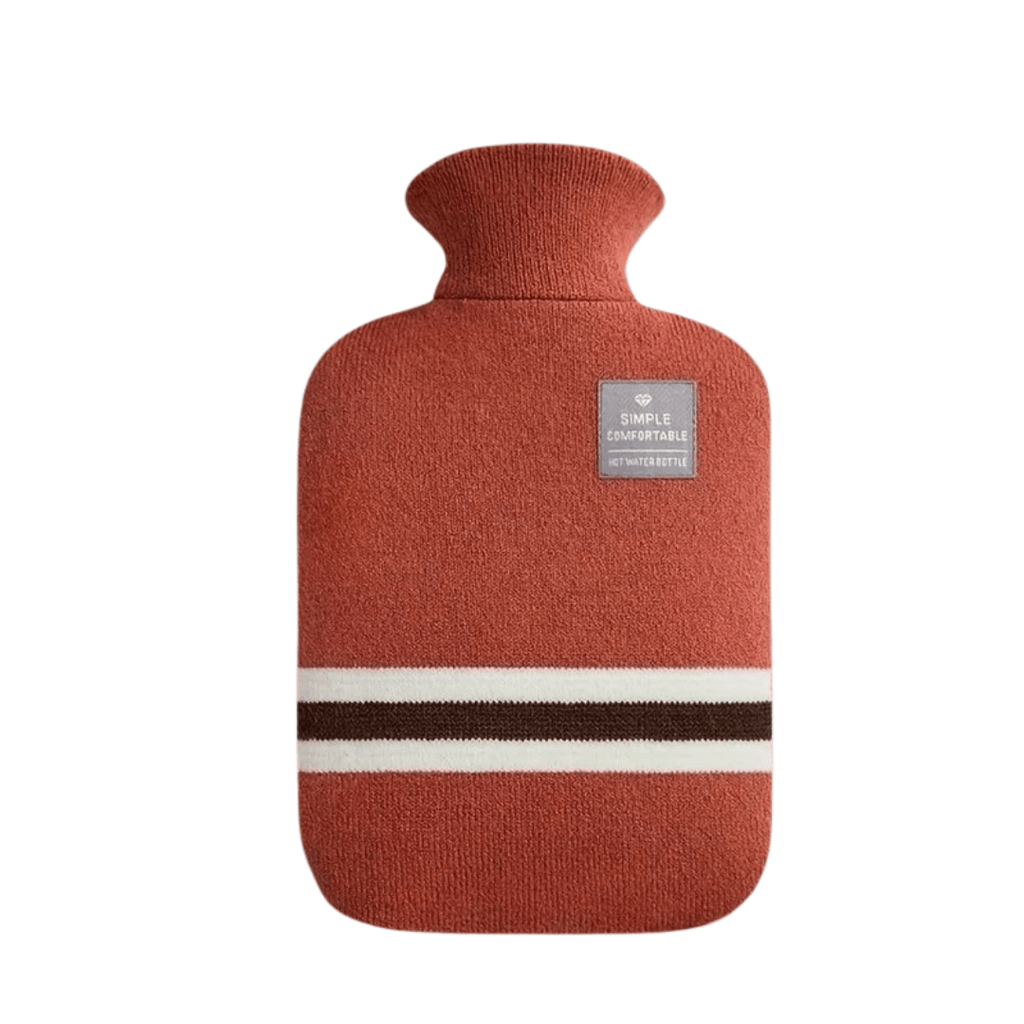 Hot Water Bottle with Knit Cover, 34 oz – Soft Warmth for Cold Winter Nights, 5 Colors - Nalani - Fashion Clothing and Decor