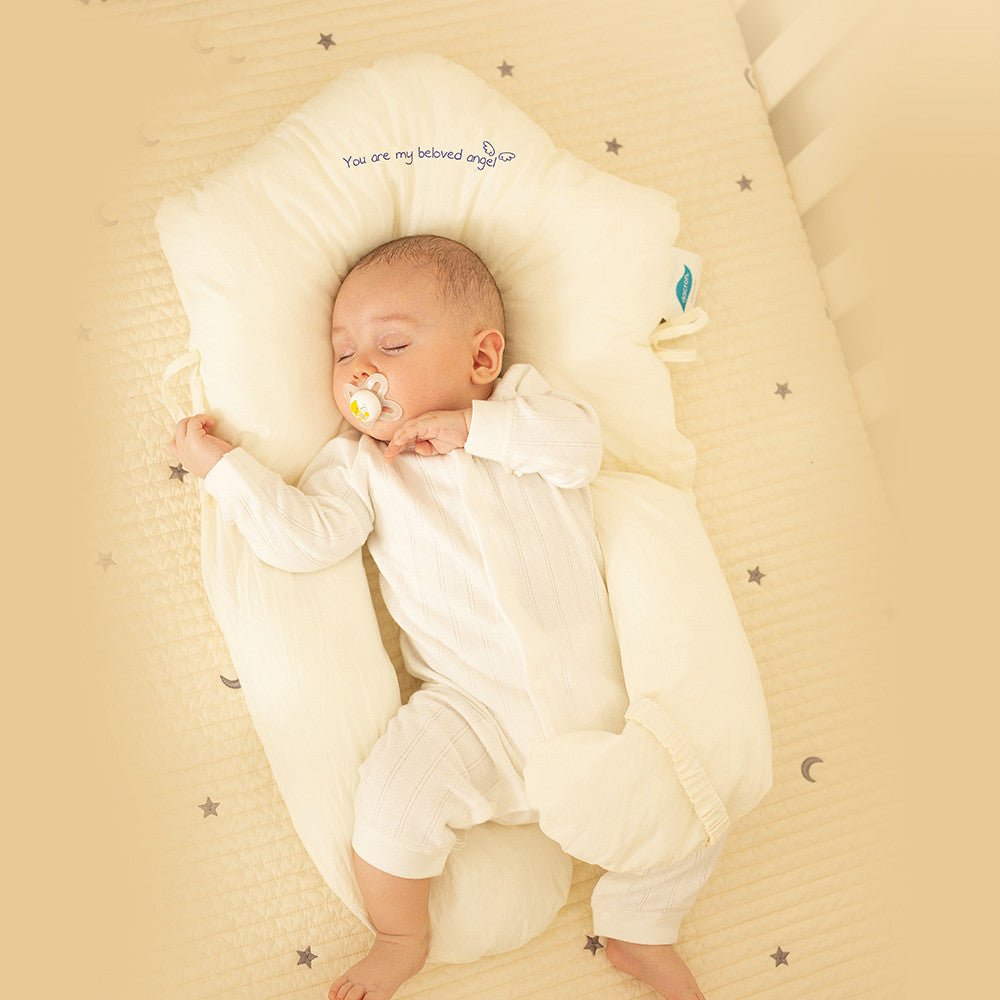 Infant Hug Sleep Pillow for Newborns - Calming Anti-Startle Sleeping Cushion with Gentle Chest Pressure & Breathable Cotton Cover for Crib - Nalani - Fashion Clothing and Decor