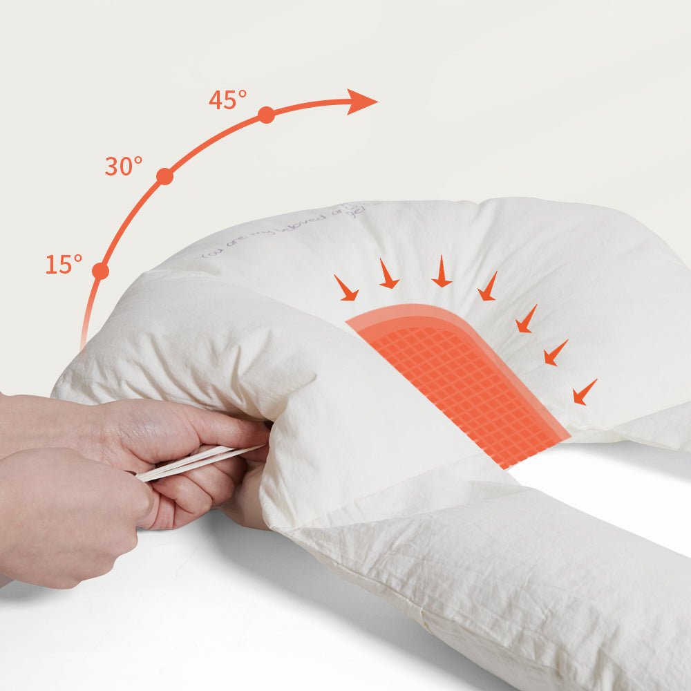 Infant Hug Sleep Pillow for Newborns - Calming Anti-Startle Sleeping Cushion with Gentle Chest Pressure & Breathable Cotton Cover for Crib - Nalani - Fashion Clothing and Decor