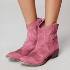Inspire | Women's Low Heel Slip-On Boots - Ankle Booties - Nalani - Fashion Clothing and Decor