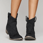 Inspire | Women's Low Heel Slip-On Boots - Ankle Booties - Nalani - Fashion Clothing and Decor