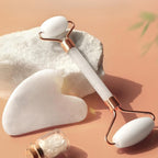 Instant Glow Gua Sha & Jade Roller Set – Face Roller and Gua Sha Facial Massage Tools, 5 Colors - Nalani - Fashion Clothing and Decor