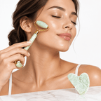 Instant Glow Gua Sha & Jade Roller Set – Face Roller and Gua Sha Facial Massage Tools, 5 Colors - Nalani - Fashion Clothing and Decor