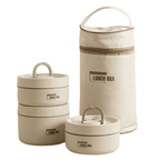 Insulated Lunch Box – Double-Walled Stainless Steel Food Container, Leak-Resistant, 14 or 21 oz, with Carry Bag - Nalani - Fashion Clothing and Decor