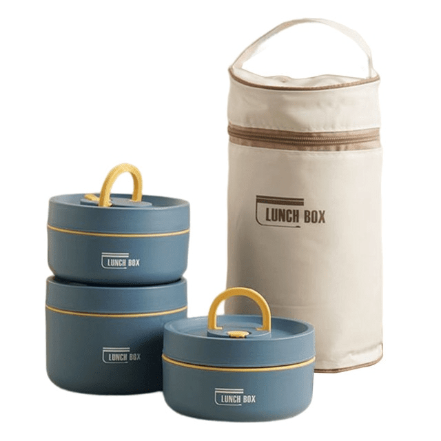 Insulated Lunch Box – Double-Walled Stainless Steel Food Container, Leak-Resistant, 14 or 21 oz, with Carry Bag - Nalani - Fashion Clothing and Decor