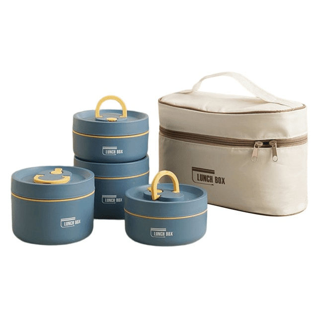 Insulated Lunch Box – Double-Walled Stainless Steel Food Container, Leak-Resistant, 14 or 21 oz, with Carry Bag - Nalani - Fashion Clothing and Decor